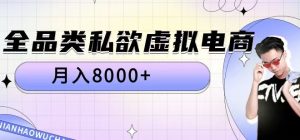 全品类私欲虚拟电商,月入8000+【揭秘】-宝藏屋创业网