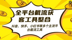全平台截流获客工县整合全自动引流,日引2000+精准客户【揭秘】-宝藏屋创业网