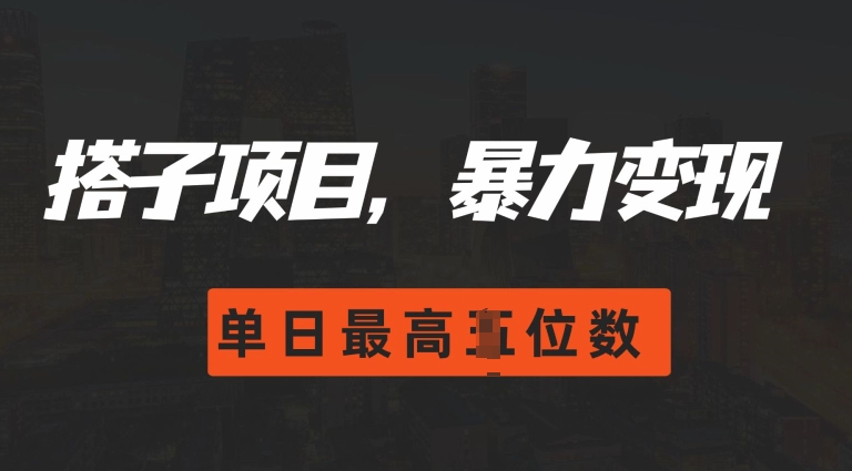2024搭子玩法，0门槛，暴力变现，单日最高破四位数【揭秘】-宝藏屋创业网