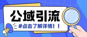全公域平台,引流创业粉自热模版玩法,号称日引500+创业粉可矩阵操作-宝藏屋创业网