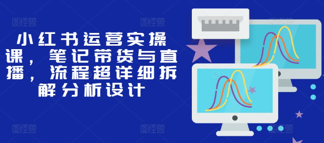 小红书运营实操课，笔记带货与直播，流程超详细拆解分析设计-宝藏屋创业网