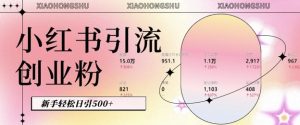 小红书私域引流无脑操作法:AI生成内容,粉丝自动转化,新手轻松日引500+创业粉-宝藏屋创业网