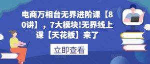 电商万相台无界进阶课【80讲】,7大模块!无界线上课【天花板】来了-宝藏屋创业网