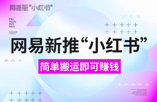 网易官方新推“小红书”，搬运即有收益，新手小白千万别错过(附详细教程)【揭秘】-宝藏屋创业网