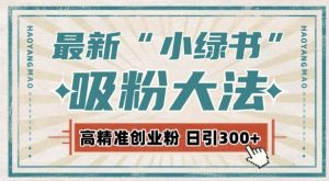 最新自动化“吸粉术”,小绿书激活私域流量,每日轻松吸引300+高质精准粉!-宝藏屋创业网