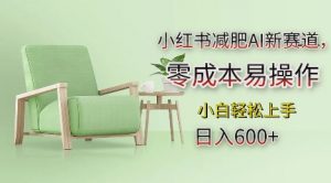 小红书减肥AI新赛道,零成本易操作,日入多张,小白轻松上手【揭秘】-宝藏屋创业网