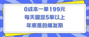 人人都需要的东西0成本一单199元每天固定5单以上年底是的爆发期【揭秘】-宝藏屋创业网