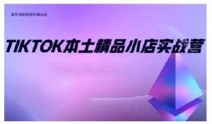TikTok本土精品小店出海实战营,从入门到高阶,不止0-1!-宝藏屋创业网