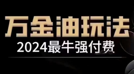 2024最牛强付费，万金油强付费玩法，干货满满，全程实操起飞（更新12月）-宝藏屋创业网