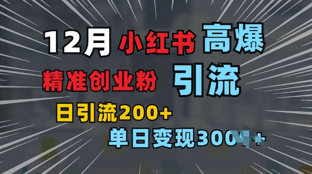 小红书一张图片“引爆”创业粉，单日+200+精准创业粉 可筛选付费意识创业粉【揭秘】-宝藏屋创业网