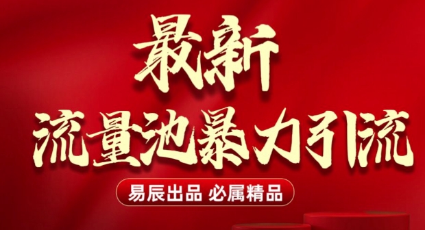 最新“流量池”无门槛暴力引流(全网首发)日引500+-宝藏屋创业网
