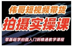 短视频带货拍摄实操课,零基础学拍摄入门到精通教学-宝藏屋创业网