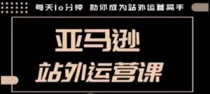 聪明的跨境人都在学的亚马逊站外运营课,每天10分钟,手把手教你成为站外运营高手-宝藏屋创业网