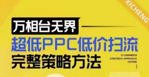 超低PPC低价扫流完整策略方法,最新低价扫流底层逻辑,万相台无界低价扫流实战流程方法-宝藏屋创业网