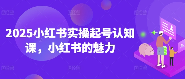 2025小红书实操起号认知课，小红书的魅力-宝藏屋创业网