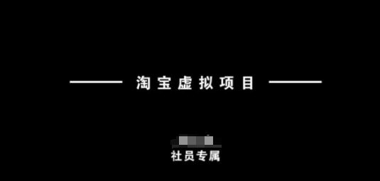 淘宝虚拟项目，从理论到实操，新手也能快速上手-宝藏屋创业网