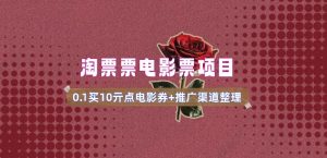 电影票无门槛券推广_0.1亓买10亓无门槛+渠道入口(v1.0版教程)-宝藏屋创业网