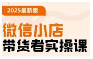 2025最新版微信小店带货者实操课,基础操作到高级运营技巧,快速上手-宝藏屋创业网