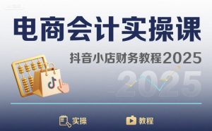 电商会计实操课-抖音小店财务教程2025-宝藏屋创业网