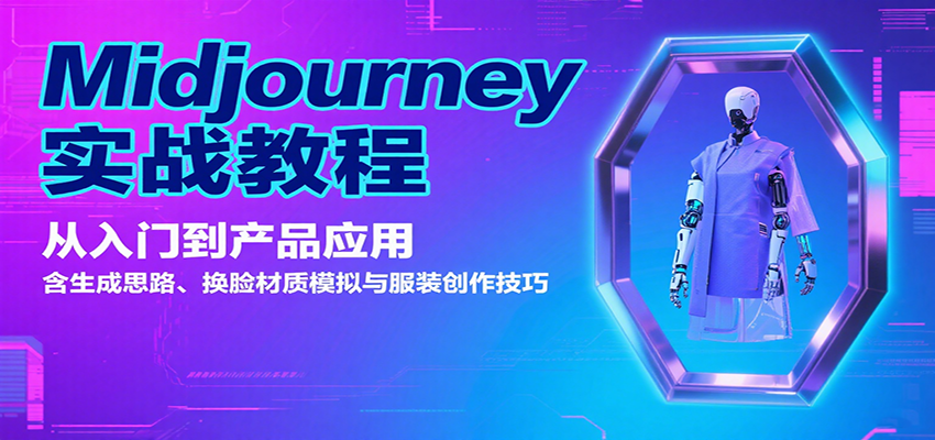 Midjourney实战教程：从入门到产品应用，含生成思路、换脸材质模拟与服装创作技巧-宝藏屋创业网
