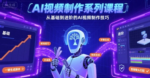 AI视频制作系列课程，从基础到进阶的AI视频制作技巧全涵盖-宝藏屋创业网