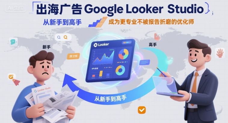 出海广告Google Looker Studio从新手到高手，成为更专业不被报告折磨的优化师-宝藏屋创业网
