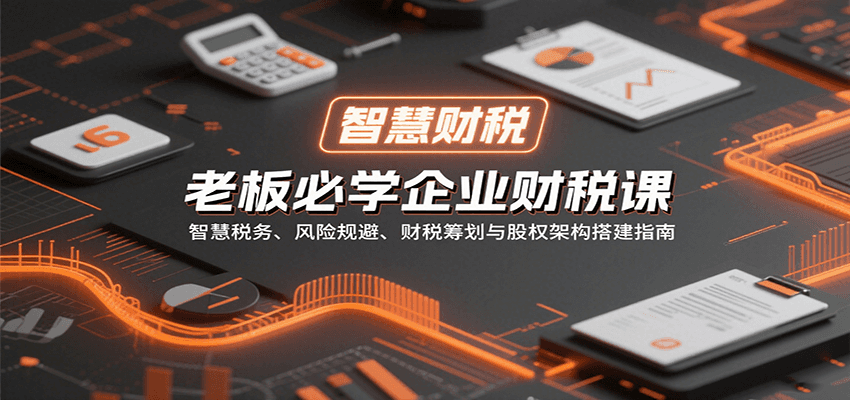 老板必学企业财税课：智慧税务、风险规避、财税筹划与股权架构搭建指南-宝藏屋创业网