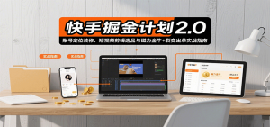 快手掘金计划2.0,账号定位装修、短视频剪辑选品与磁力金牛+裂变出单实战指南-宝藏屋创业网