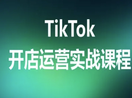 TikTok开店运营实战课程，TK跨境电商实操全流程-宝藏屋创业网