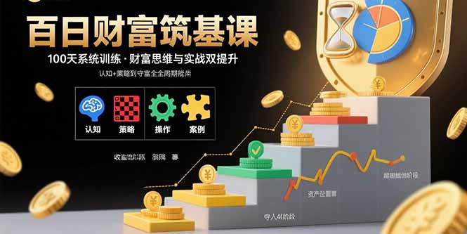 百日财富筑基课：认知+策略+实操+案例拆解  实现从创富到守富全周期能力-宝藏屋创业网
