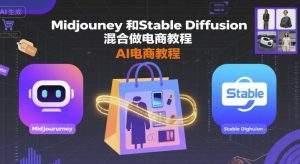 Midjourney和Stable Diffusion混合做电商教程-ai电商教程-宝藏屋创业网