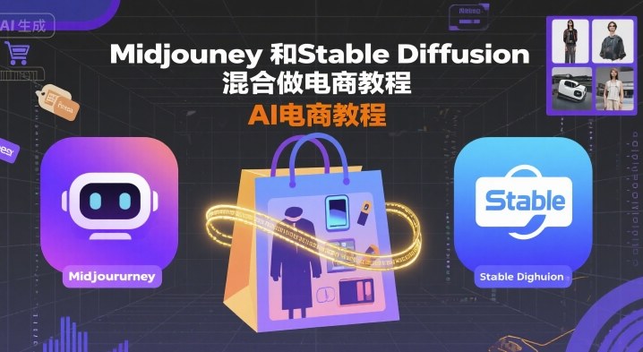 Midjourney和Stable Diffusion混合做电商教程-ai电商教程-宝藏屋创业网