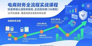 电商财务全流程实战课程:快速掌握从建账到报税的全流程技能(36节课-宝藏屋创业网