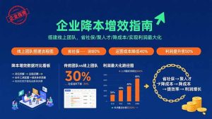 企业降本增效指南:搭建线上团队,省社保/聚人才/降成本/实现利润最大化-宝藏屋创业网
