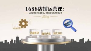 1688店铺运营课:从店铺搭建到流量转化,实现B端电商的高效运营-宝藏屋创业网