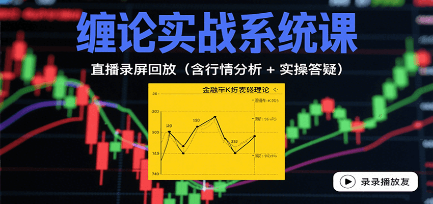 缠论实战系统课：直播录屏回放(含行情分析 + 实操答疑(更新9月)-宝藏屋创业网