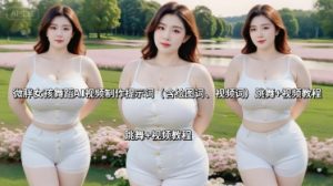 微胖女孩舞蹈AI视频制作提示词(含绘图词、视频词) 跳舞+视频教程-宝藏屋创业网
