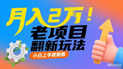 月入2W！老项目翻新玩法，小白上手就能做，非常容易上手-宝藏屋创业网