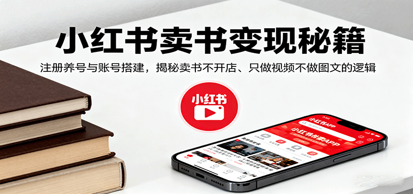 https://wc.yk520.top/wp-content/uploads/2025/09/20250916041028-68c8e3343060c.png 小红书卖书变现秘籍,注册养号与账号搭建,揭秘卖书不开店、只做视频不做图文的逻辑