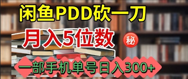 https://wc.yk520.top/wp-content/uploads/2025/09/20250917081019-68ca6cebe422f.jpeg 闲鱼PDD砍一刀,一部手机就可以操作,单号日入3张