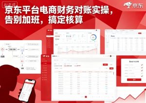 京东平台电商财务对账实操,告别加班,搞定核算-宝藏屋创业网