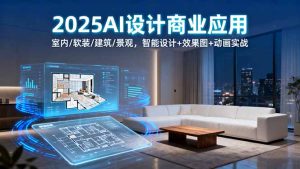 2025AI设计商业应用:室内/软装/建筑/景观,智能设计+效果图+动画实战-宝藏屋创业网