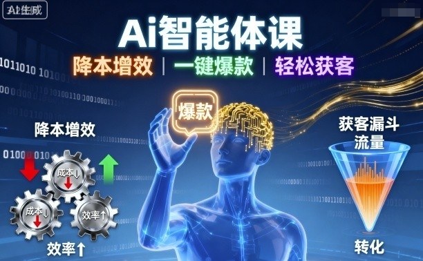 https://wc.yk520.top/wp-content/uploads/2025/09/20250923021030-68d20196d7e11.jpeg Ai智能体课,降本增效,一键爆款,轻松获客