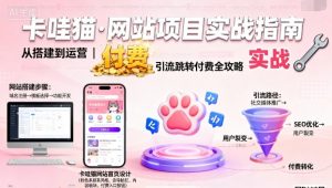 卡哇猫·网站项目,网站搭建与运营以及引流跳转付费-宝藏屋创业网