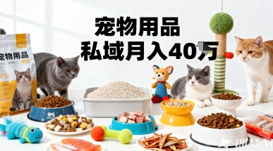 https://wc.yk520.top/wp-content/uploads/2025/09/20250924123102-68d3e4864b08e.jpeg 月变现40个!宠物用品私域运营的精准掘金之道玩法