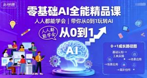 零基础AI全能精品课,人人都能学会,带你从0到1玩转AI-宝藏屋创业网