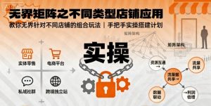 无界矩阵之不同类型店铺应用,教你无界针对不同类型店铺的组合玩法应用,手把手实操搭建计划-宝藏屋创业网