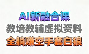 育儿教学教培新玩法,AI生成教学视频,市场大,操作简单,变现天花板非常高-宝藏屋创业网
