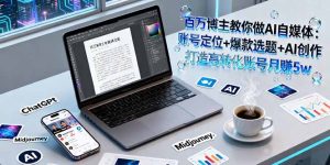 百万博主教你做AI自媒体:账号定位+爆款选题+AI创作 打造高转化账号月赚5w-宝藏屋创业网
