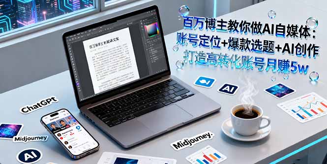 https://wc.yk520.top/wp-content/uploads/2025/09/20250929081021-68da3eedcf3b0.jpeg 百万博主教你做AI自媒体:账号定位+爆款选题+AI创作 打造高转化账号月赚5w